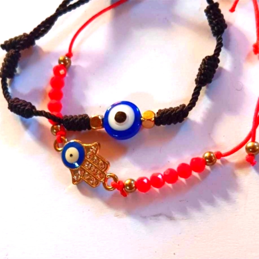 5/$25 Evil Eye Cloth Stacking Friendship Bracelet Casual Unisex Kid Jewelry #82